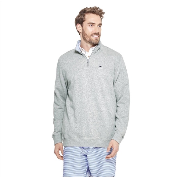 Vineyard Vines Men’s 1/4 Zip Gray Pullover Sz M - Picture 2 of 4